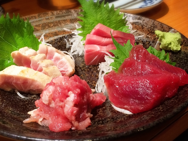 まぐろ刺身いろいろ